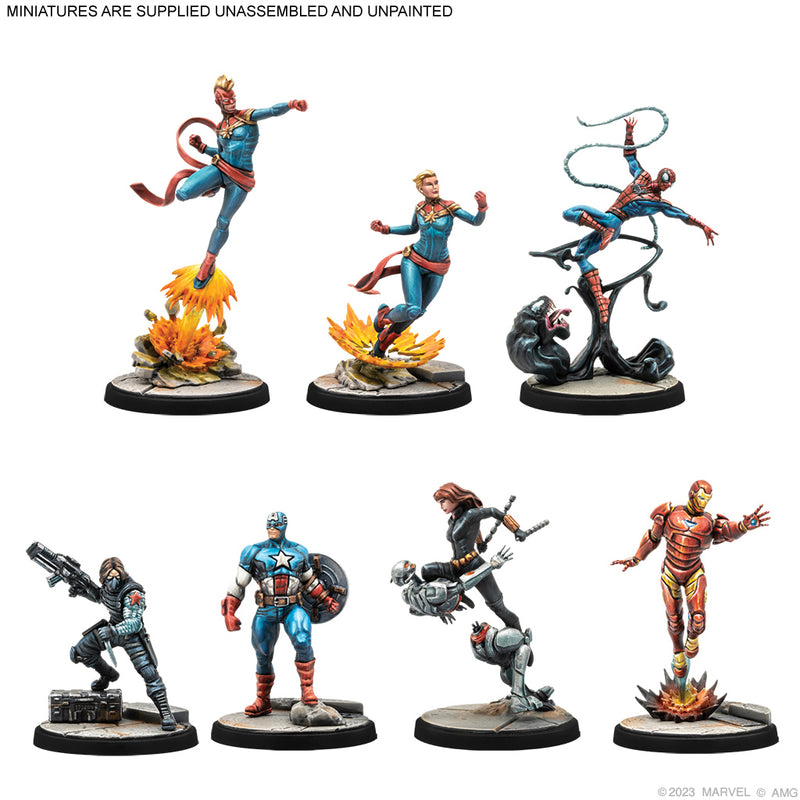 Marvel Crisis Protocol Earth’s Mightiest Core Set Painted Examples