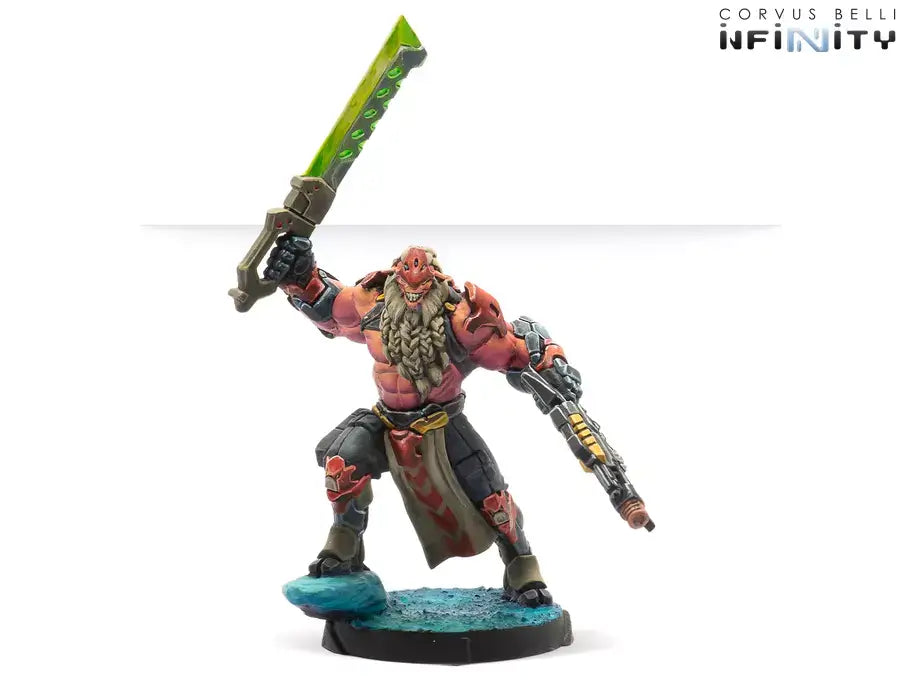 Corvus Belli Daturazi Witch Soldier with Combi Rifle Smoke Grenade Launcher