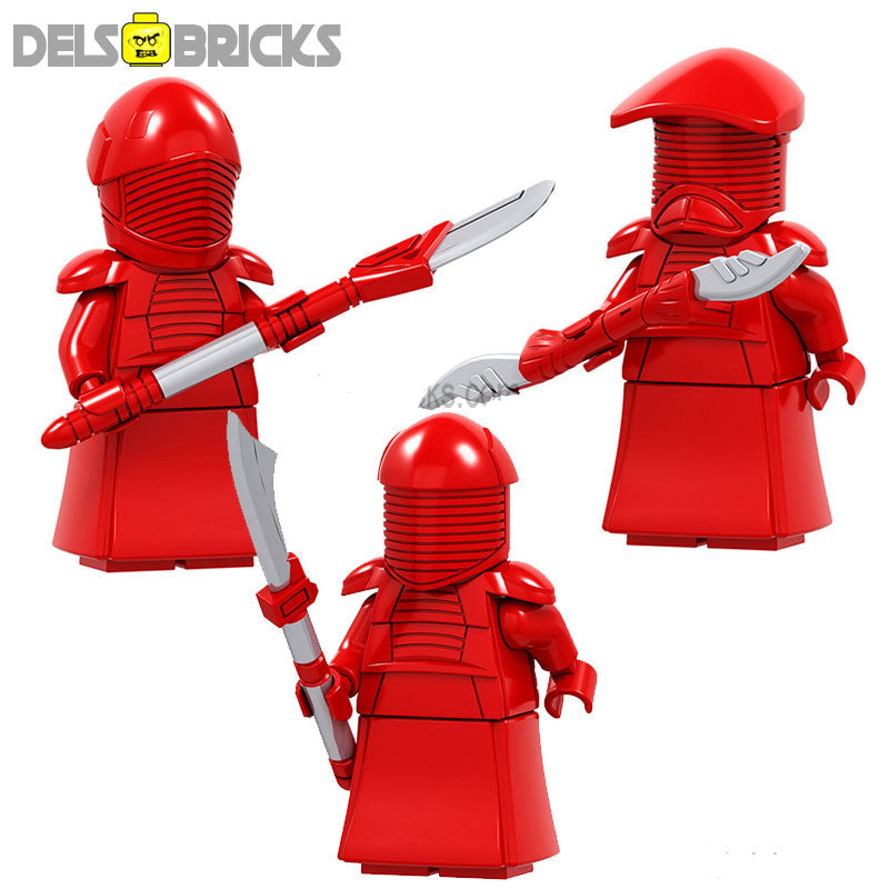 DelsBricks Star Wars Praetorian Guards Clone Wars Lego-compatible minifigures front view