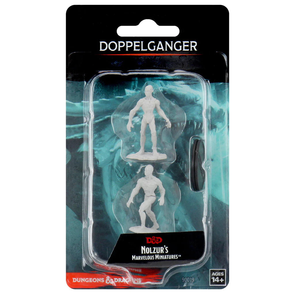 D&D Nolzur’s Marvelous Miniatures: Doppelganger Front of Packaging