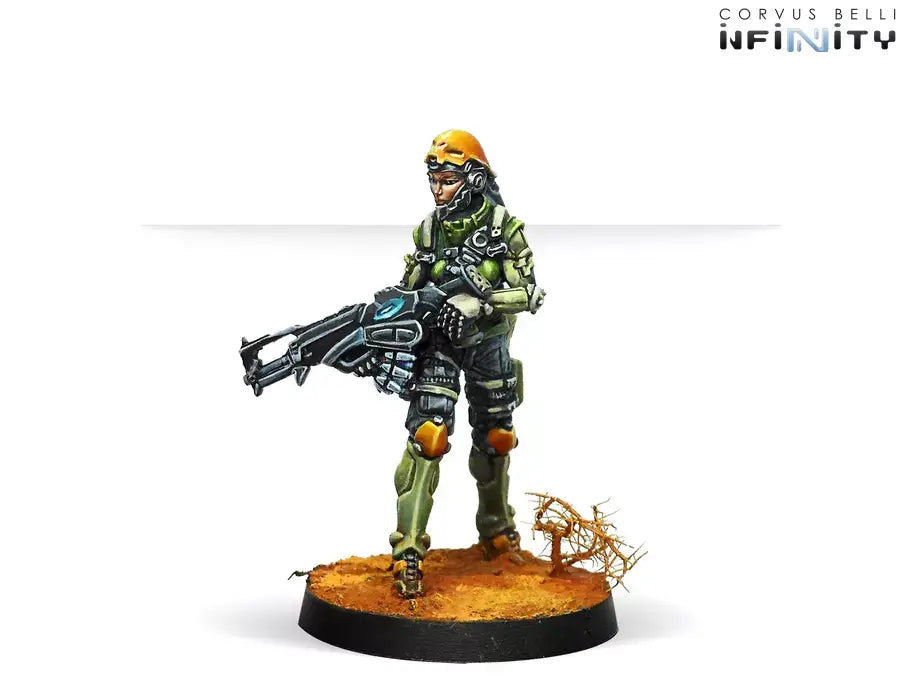 Corvus Belli Infinity NA2 Druze with Heavy Machine Gun