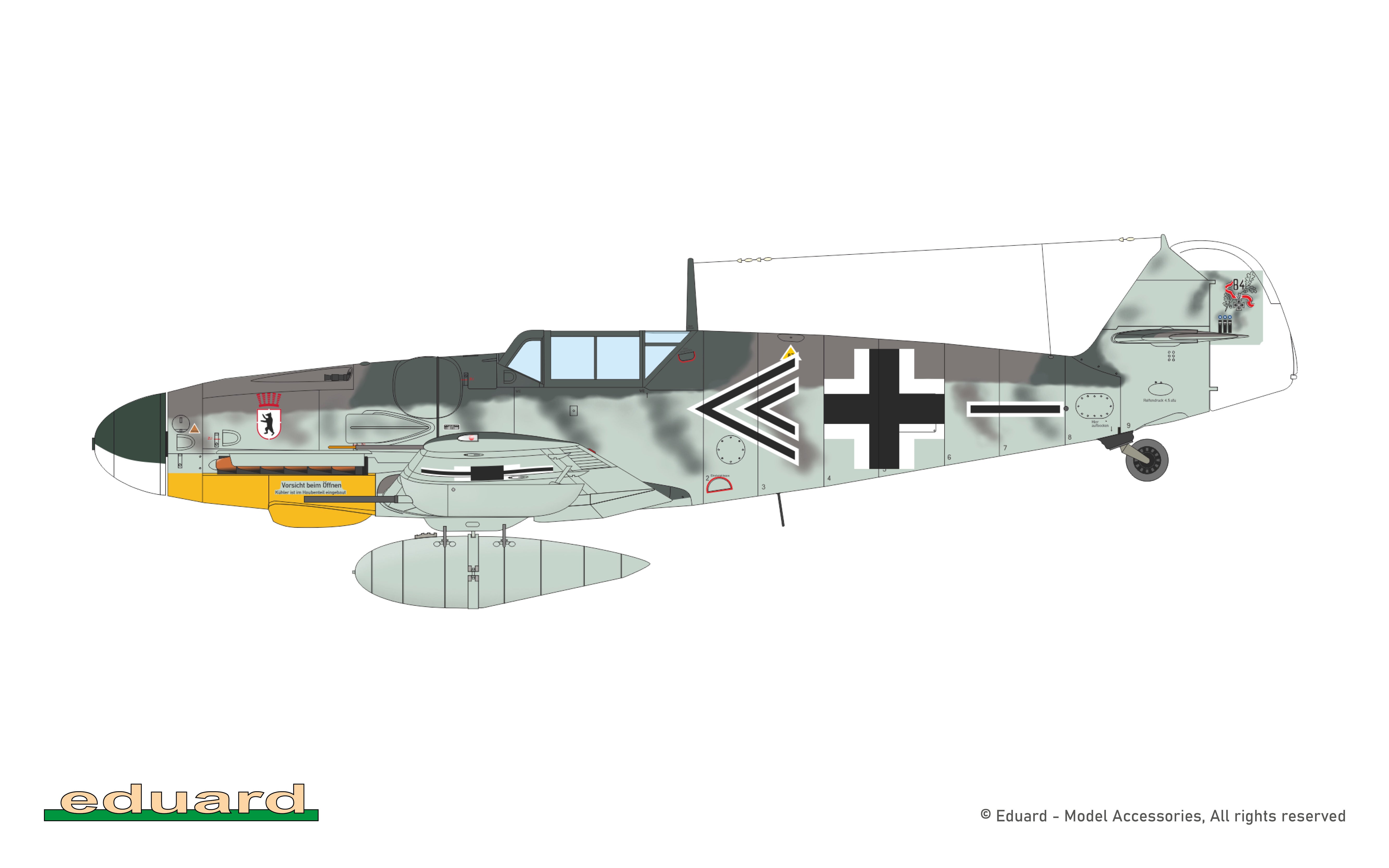 Eduard Bf 109G-6 1/72 Scale Model Kit Option A Markings – Bellford Toys and Hobbies