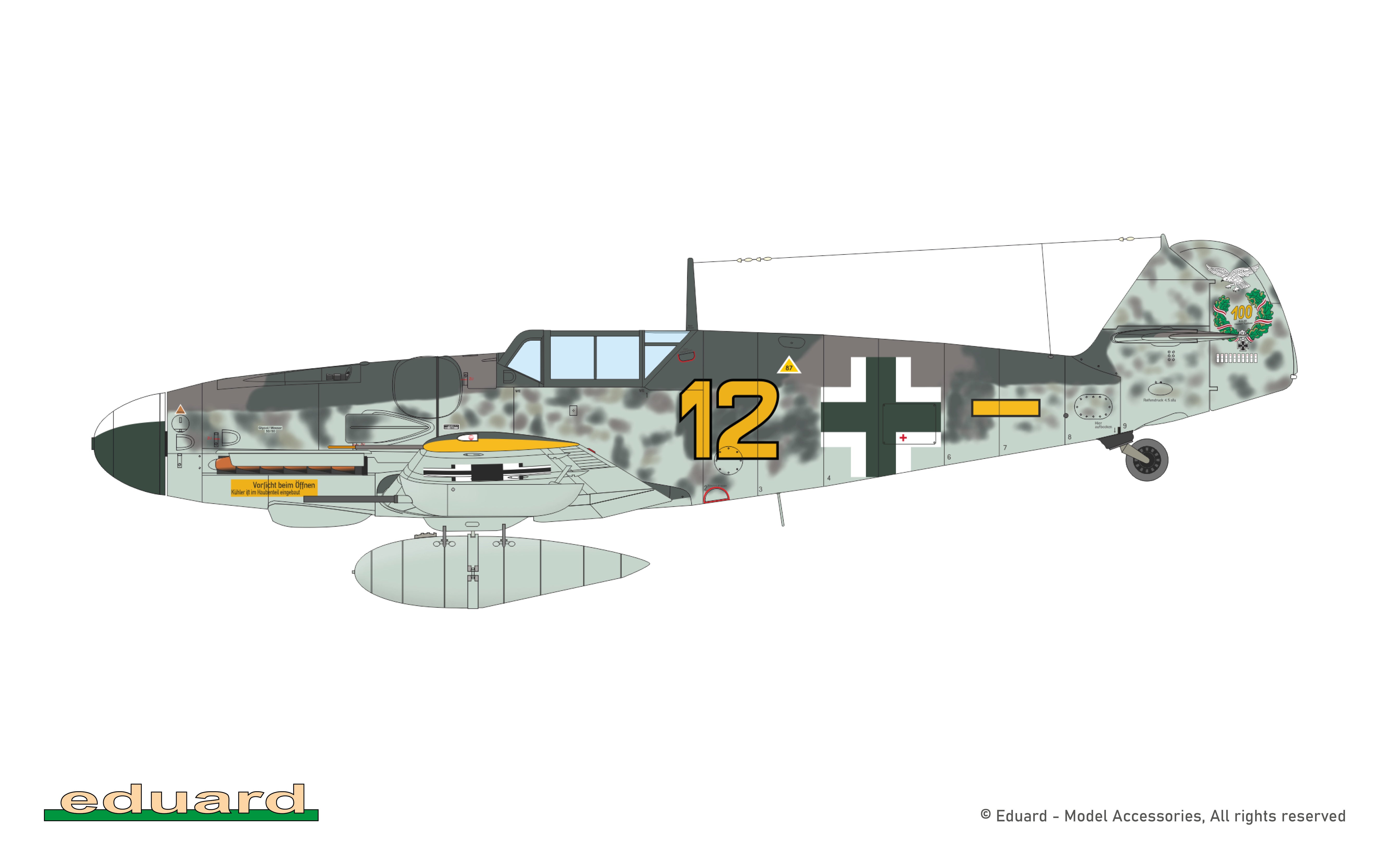 Eduard Bf 109G-6 1/72 Scale Model Kit Option B Markings – Bellford Toys and Hobbies