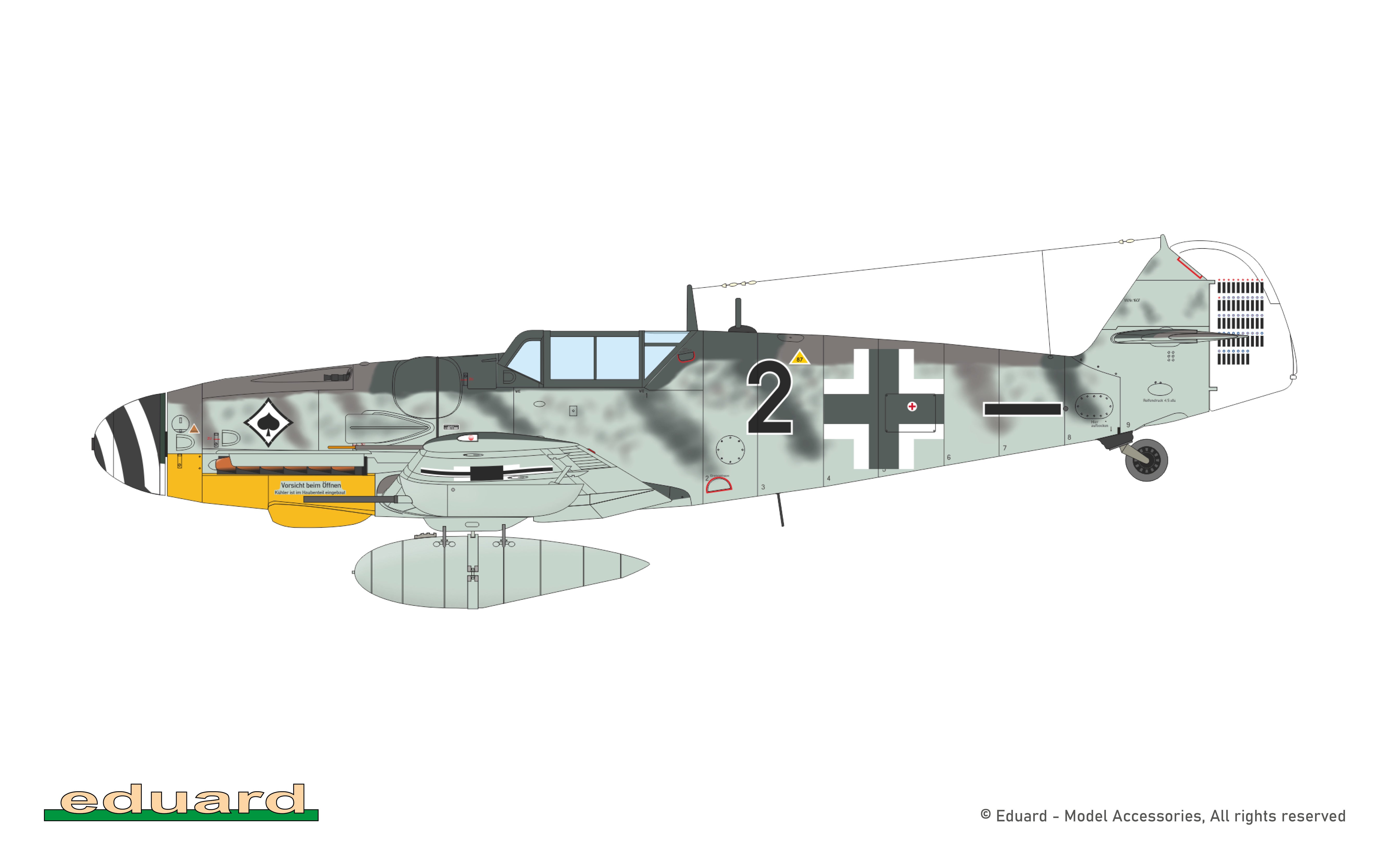 Eduard Bf 109G-6 1/72 Scale Model Kit Option C Markings – Bellford Toys and Hobbies