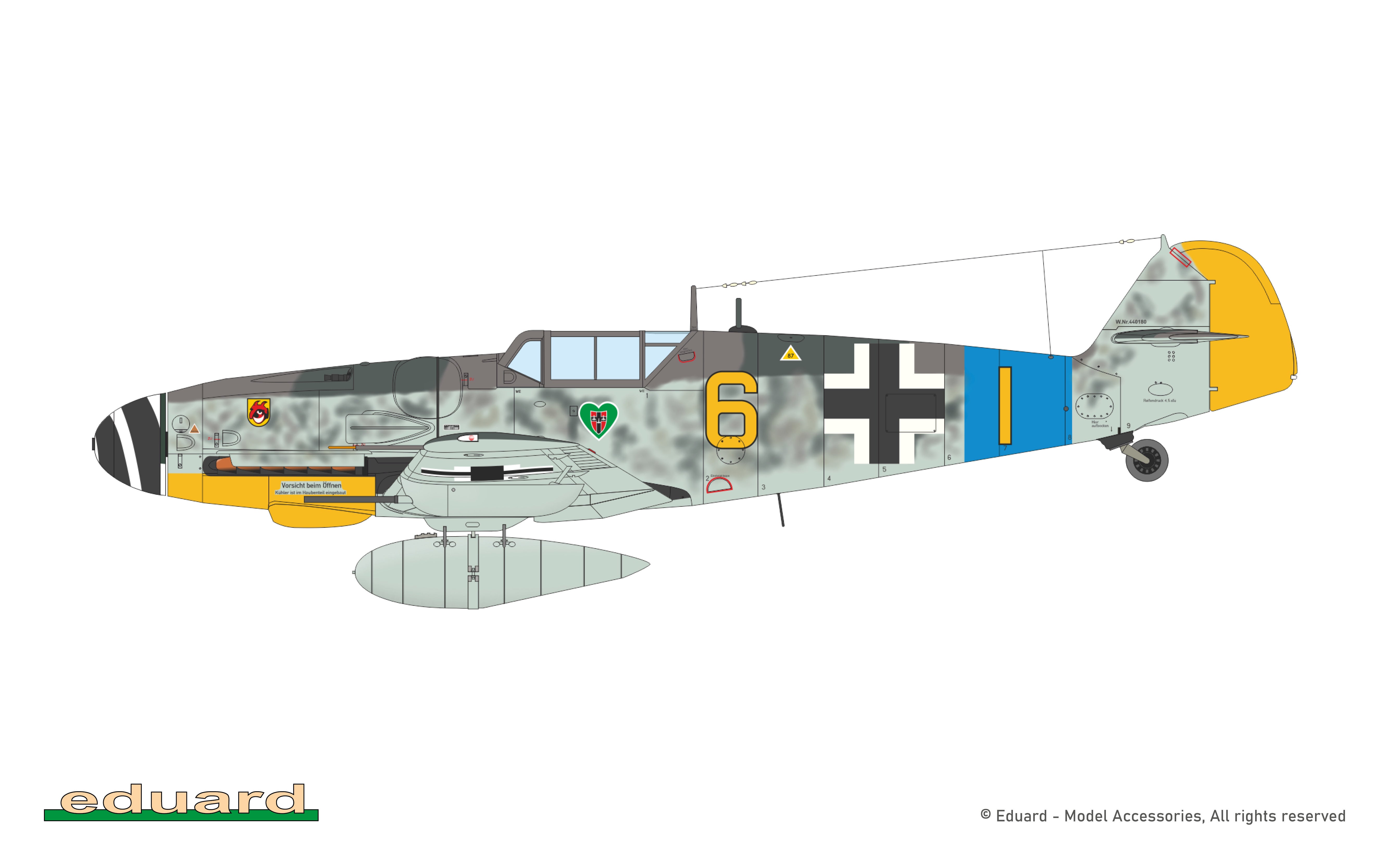 Eduard Bf 109G-6 1/72 Scale Model Kit Option D Markings – Bellford Toys and Hobbies