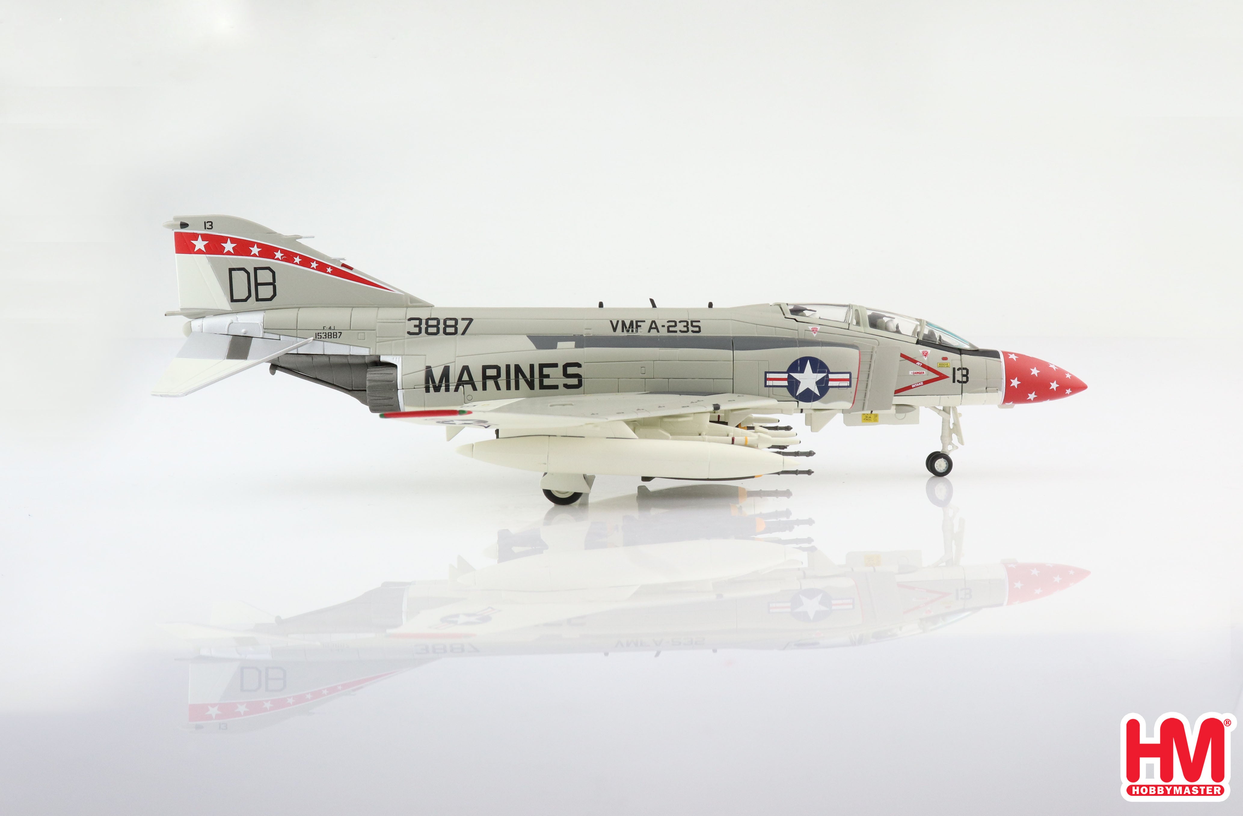 Right Side profile of F-4J Phantom II BuNo 153887 VMFA-235 Death Angels 1972 1/72 scale