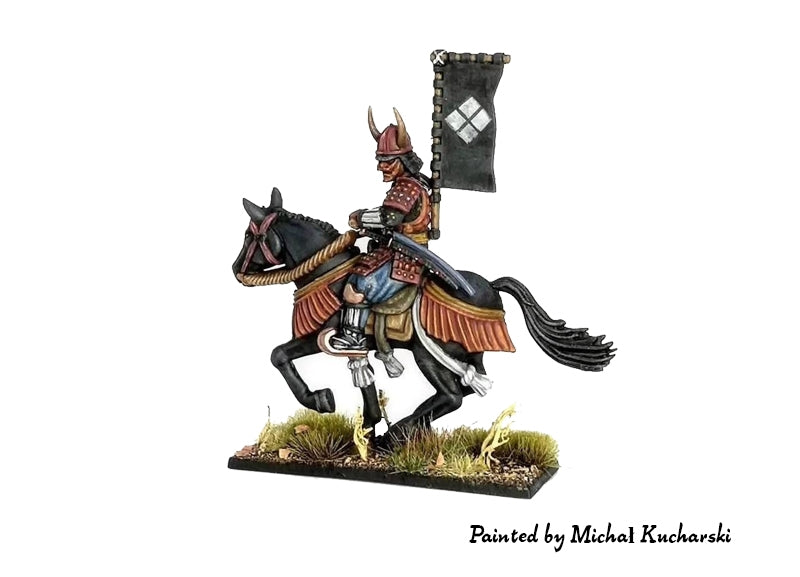 Painted Fireforge Games Mounted Samurai 28mm Miniatures Example