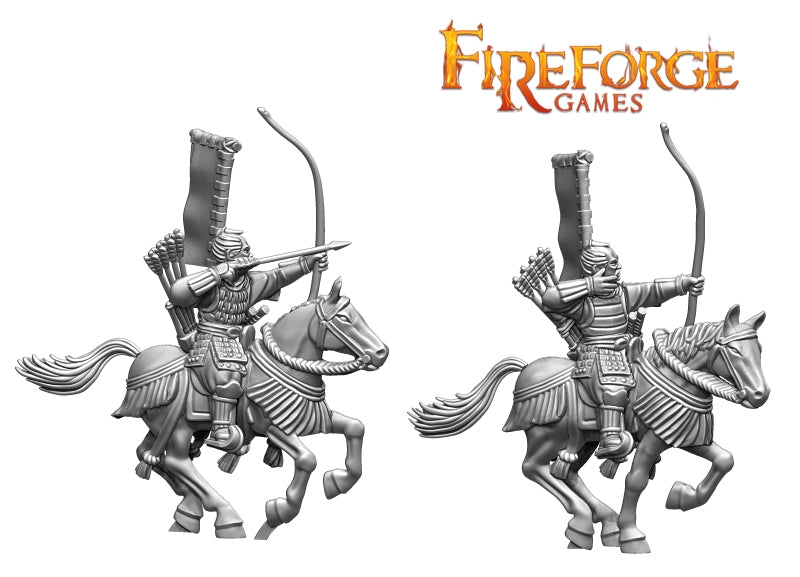 Fireforge Games Mounted Samurai, 28mm Model Figures With Yumi