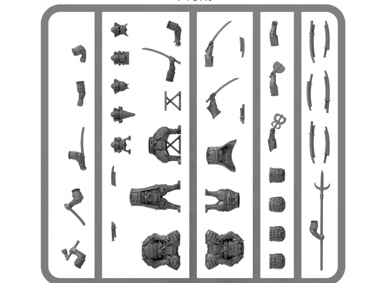 Fireforge Games Samurai Command 28mm Plastic Samurai Sprue