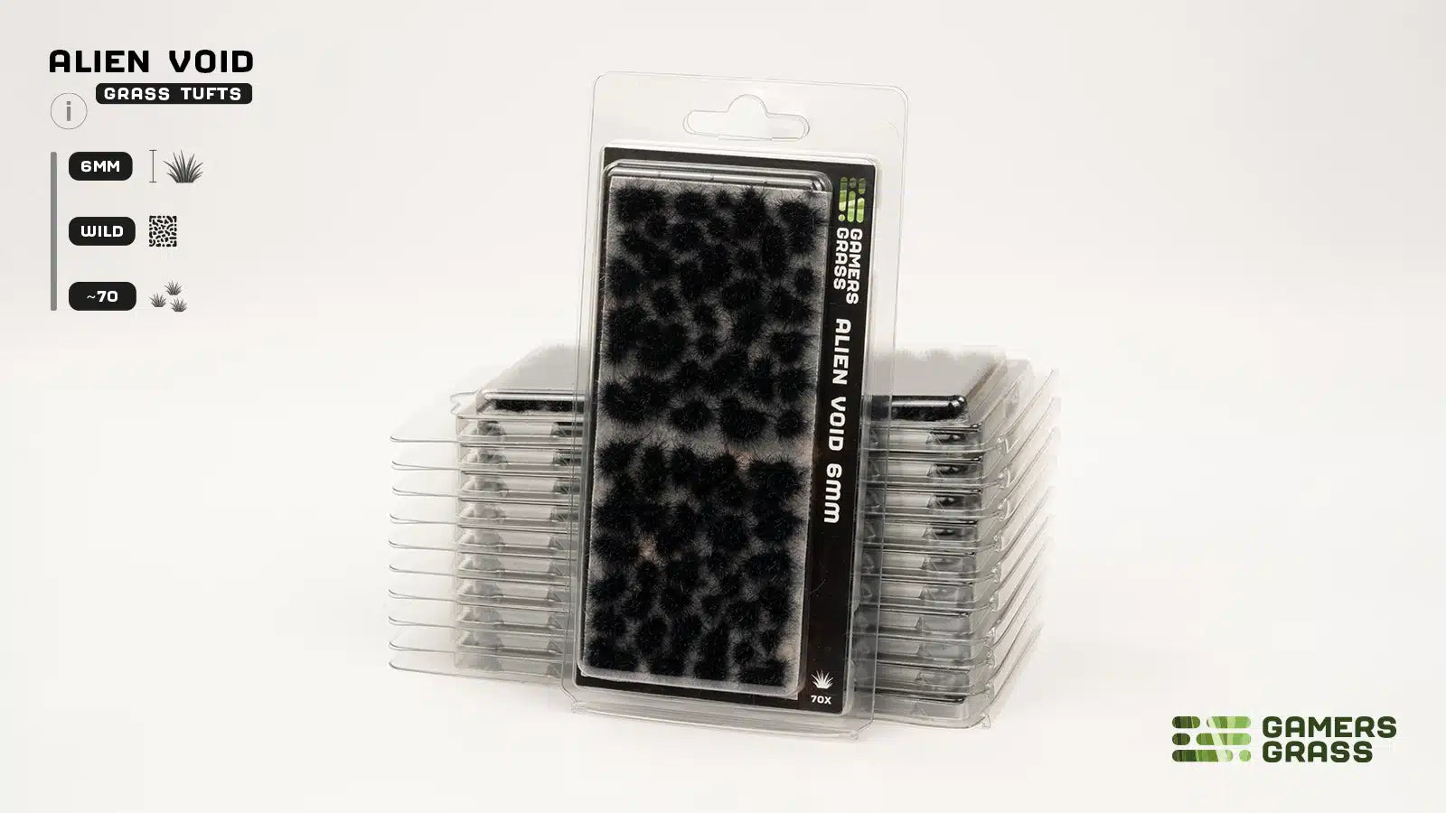 Official GamersGrass Alien Void 6mm blister packaging for protective storage and scale modeling.