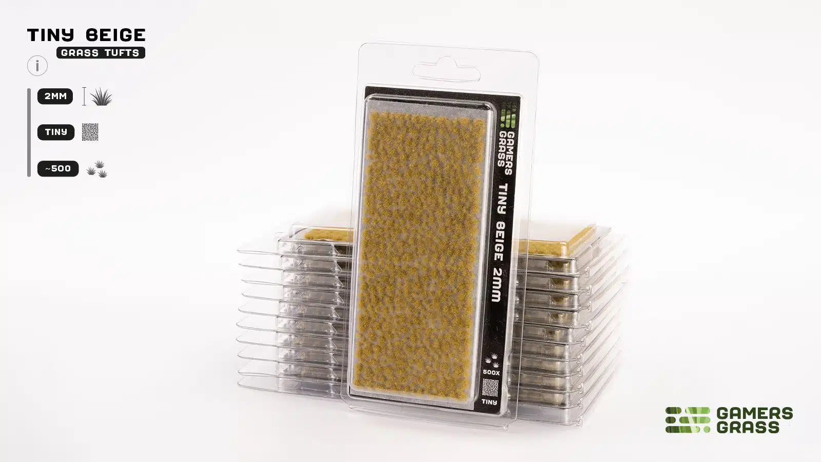 GamersGrass Tiny Beige 2mm tufts retail blister packaging