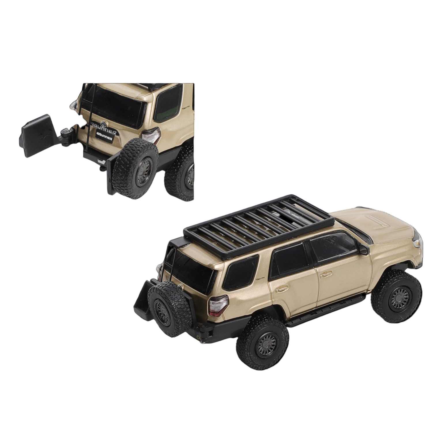GCD Toyota 4 RUNNER Champagne Gold Diecast Detailing