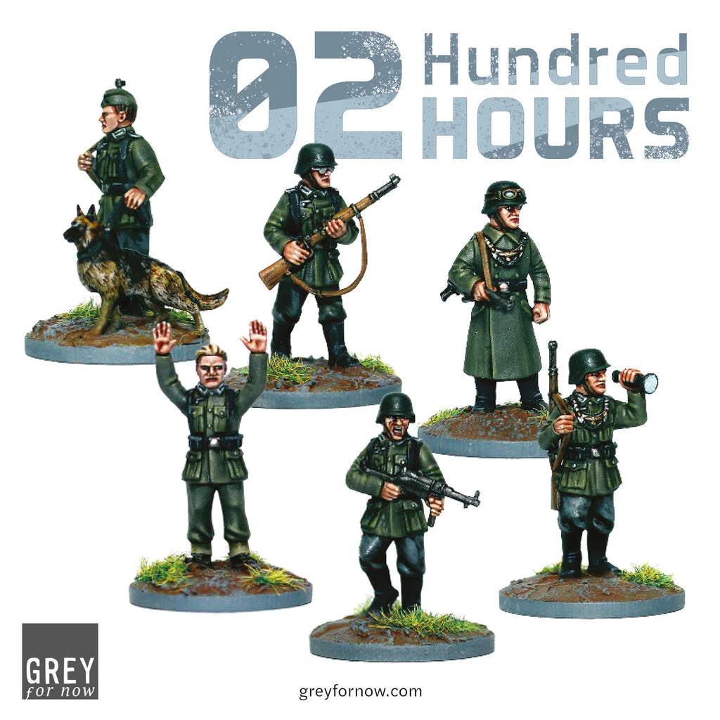 02 Hundred Hours Starter Set, 28 mm Scale WWII Skirmish Wargame German Poses #2