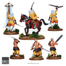 Test of Honour Shoei Temple Guard 28 mm Scale Metal Figures Painted Characters Back