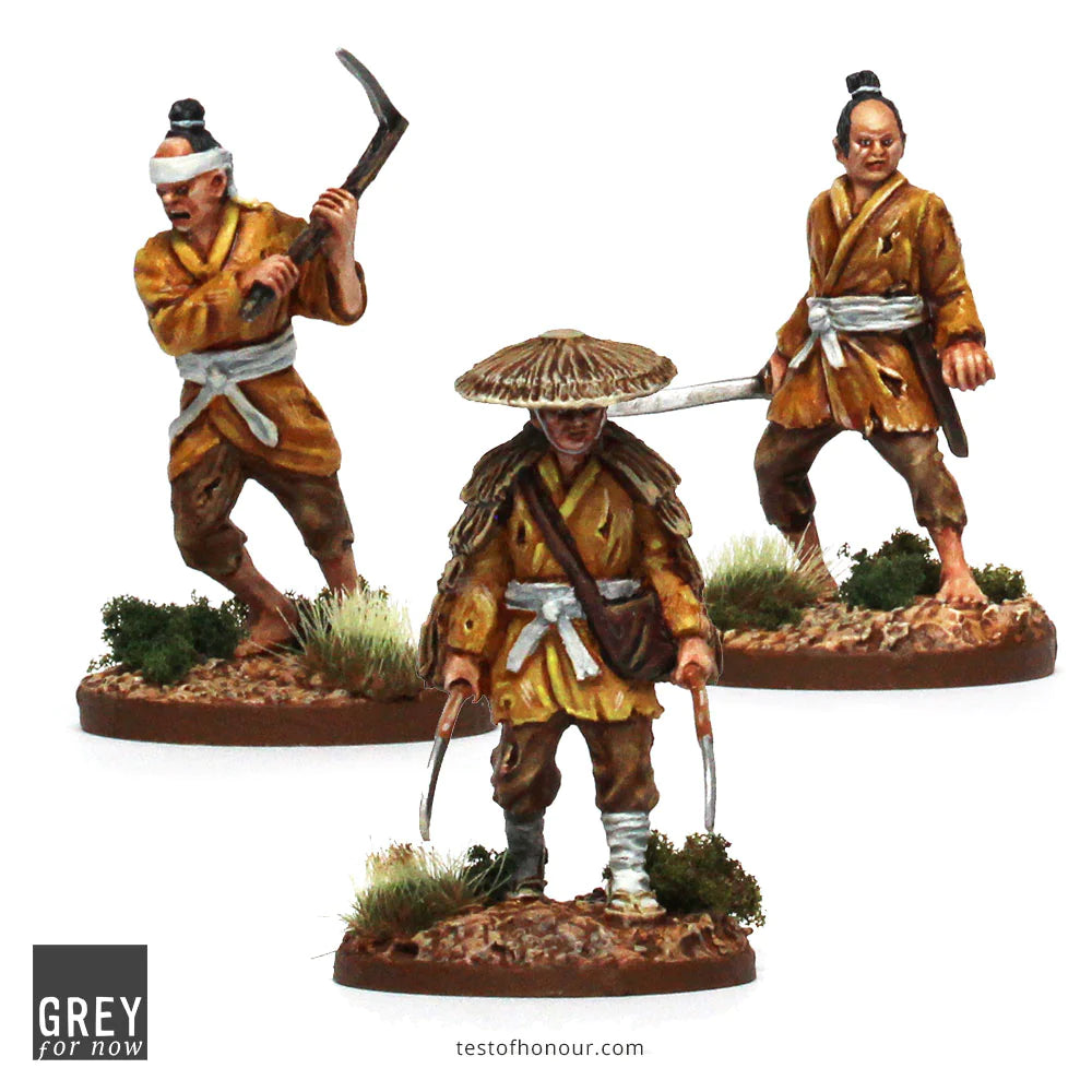 Test of Honour Ikko Rebel Mob 28 mm Scale Metal Figures