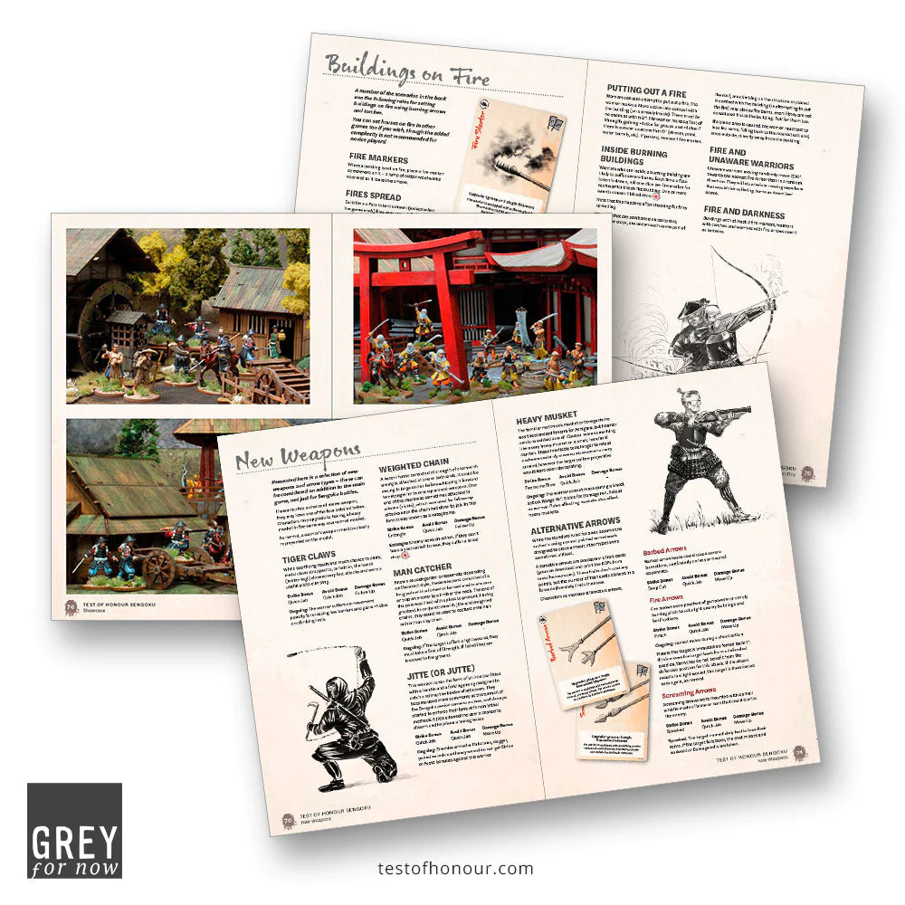 Test of Honour Sengoku Expanded Rulebook New Weapons Sample Pages