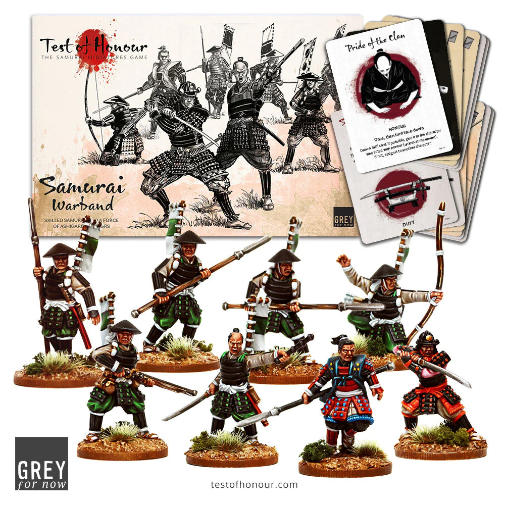 Test of Honour Samurai Warband, 28 mm Scale Metal Figures