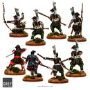 Test of Honour Samurai Warband, 28 mm Scale Metal Figures Rear view