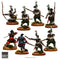 Test of Honour Samurai Warband, 28 mm Scale Metal Figures Rear view