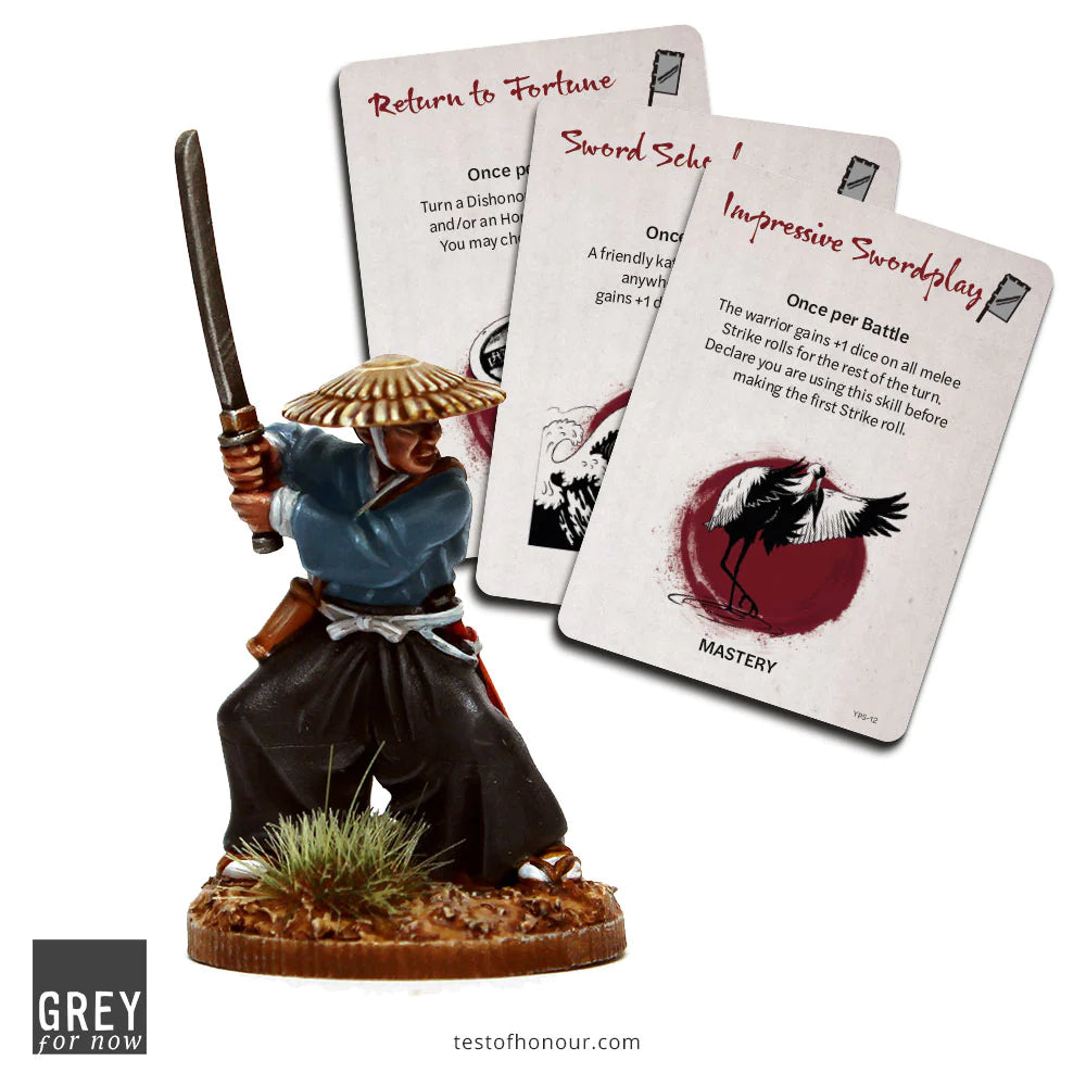 Test of Honour Yagyu Clan Samurai 28 mm Scale Metal Figure Box Contents