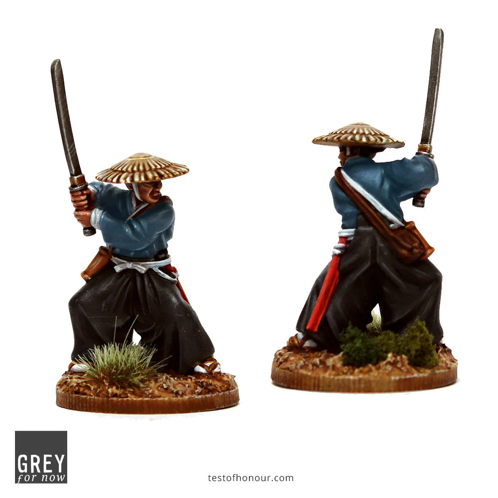 Test of Honour Yagyu Clan Samurai 28 mm Scale Metal Figure Close Up