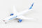 Boeing 787-9 United (N24976) 1:400 Scale Model Left Front View