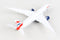 Boeing 787-8 Dreamliner British Airways (G-ZBJG) Flaps Down Configuration 1:400 Scale Model Right Rear View