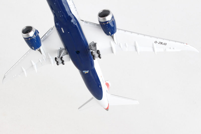 Boeing 787-8 Dreamliner British Airways (G-ZBJG) Flaps Down Configuration 1:400 Scale Model Bottom View 