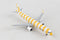 Airbus A321 Condor (D-AIAD) "Yellow Stripers" 1:400 Scale Model Right Front View
