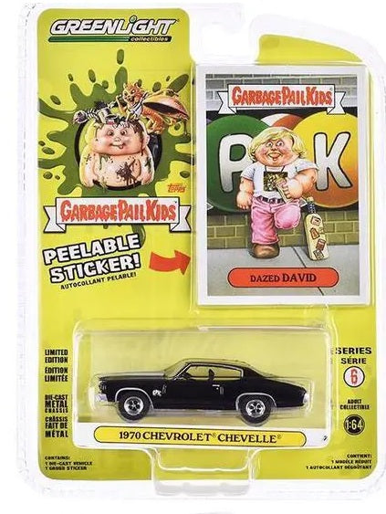 Greenlight Garbage Pail Kids Series 6 Dazed David 1970 Chevrolet Chevelle Packaging
