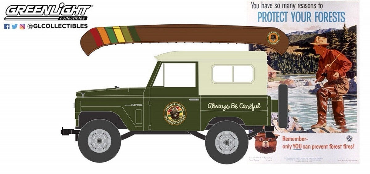 GREENLIGHT 1980 NISSAN PATROL スモーキー・ベア Greenlight Collectibles Smokey Bear Series 3 – 1980 Nissan Patrol