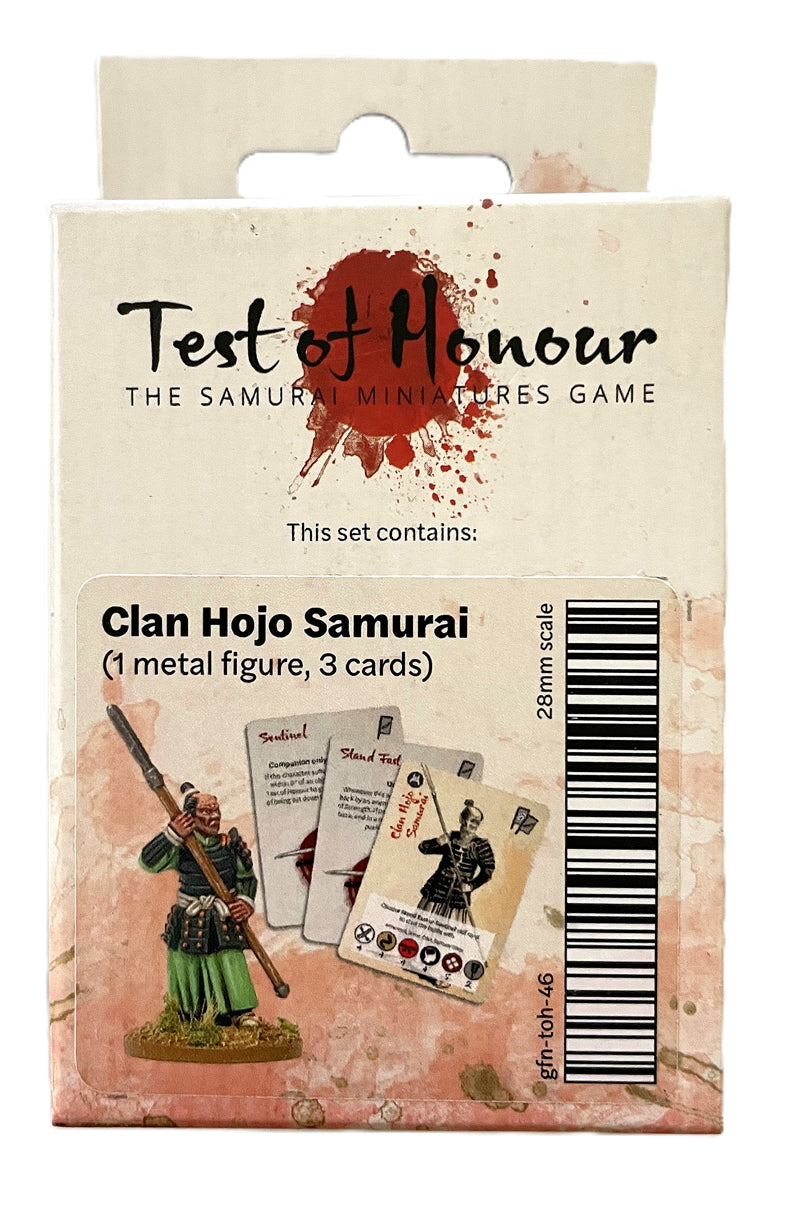 Grey For Now Games Test of Honour Clan Hojo Samurai 28mm miniature packaging box