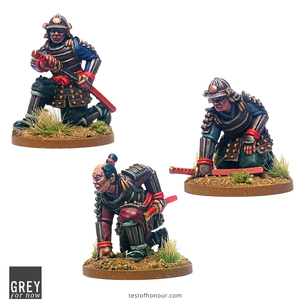 Grey For Now Games Test of Honour Vassal Samurai 28mm Scale Metal Figures