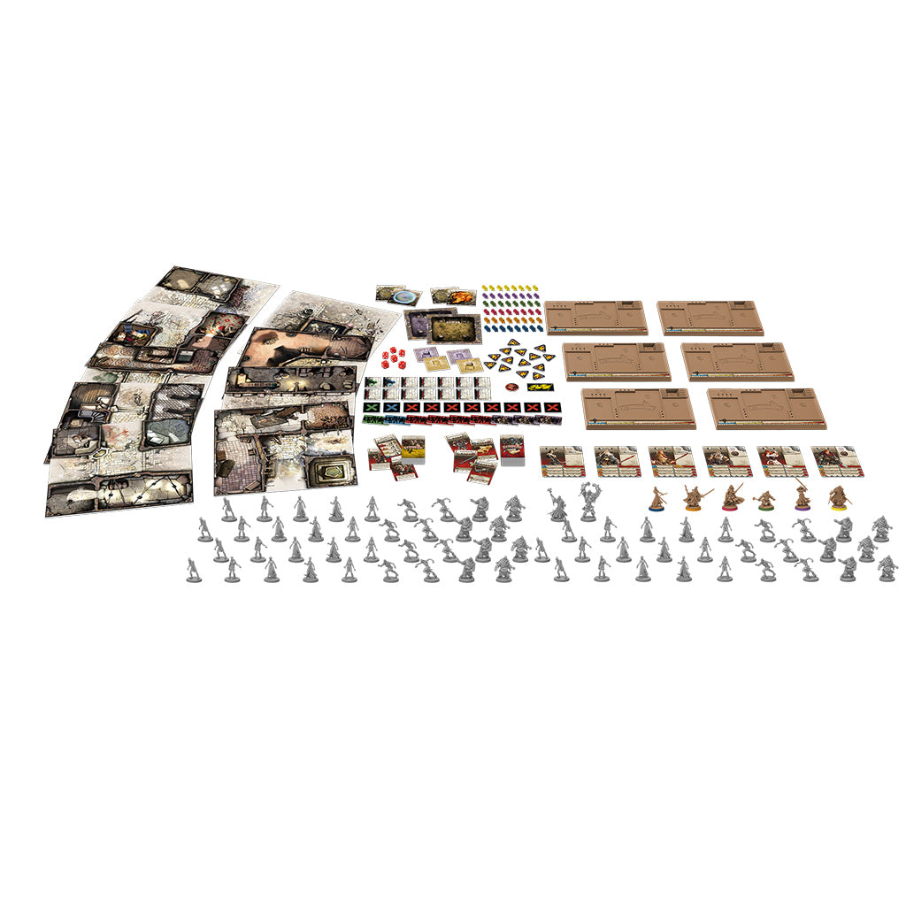 Zombicide: Black Plague Miniatures Game Set Box Contents