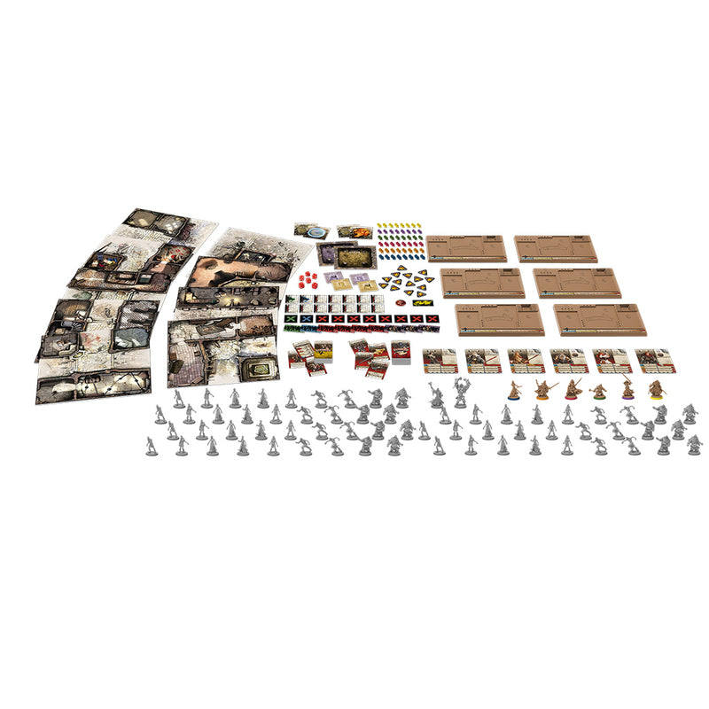 Zombicide: Black Plague Miniatures Game Set Box Contents