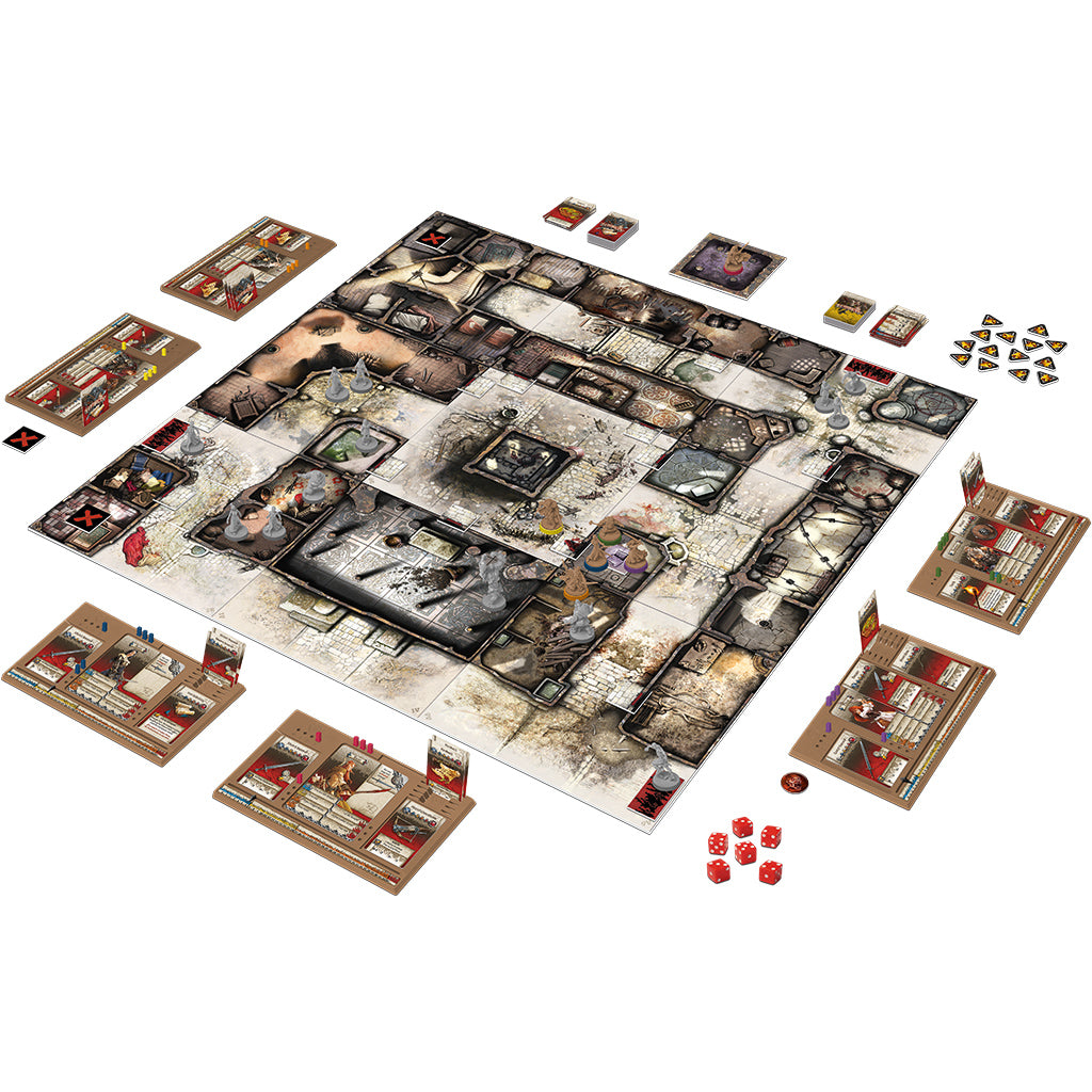 Zombicide: Black Plague Miniatures Game Set Up