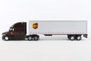 UPS Tractor Trailer 1/64 Scale Diecast Toy Left Side View