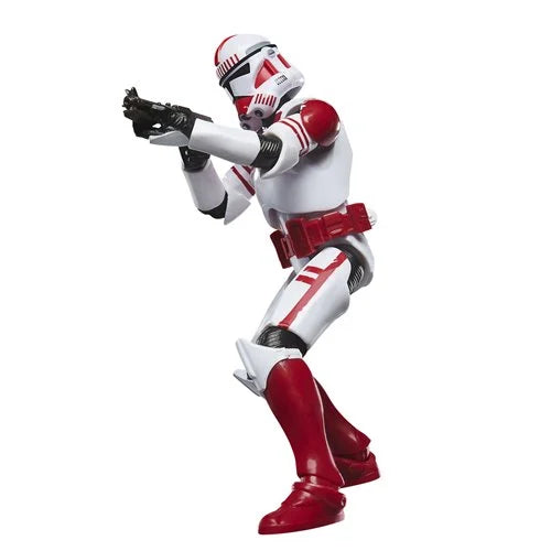 Poseable Imperial Shock Trooper action figure in a dynamic firing pose