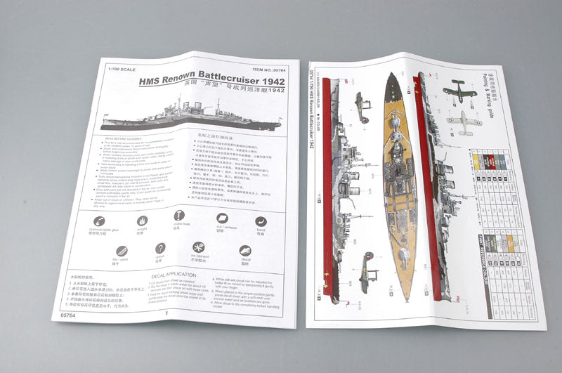 1942 Royal Navy camouflage and marking guide for HMS Renown model