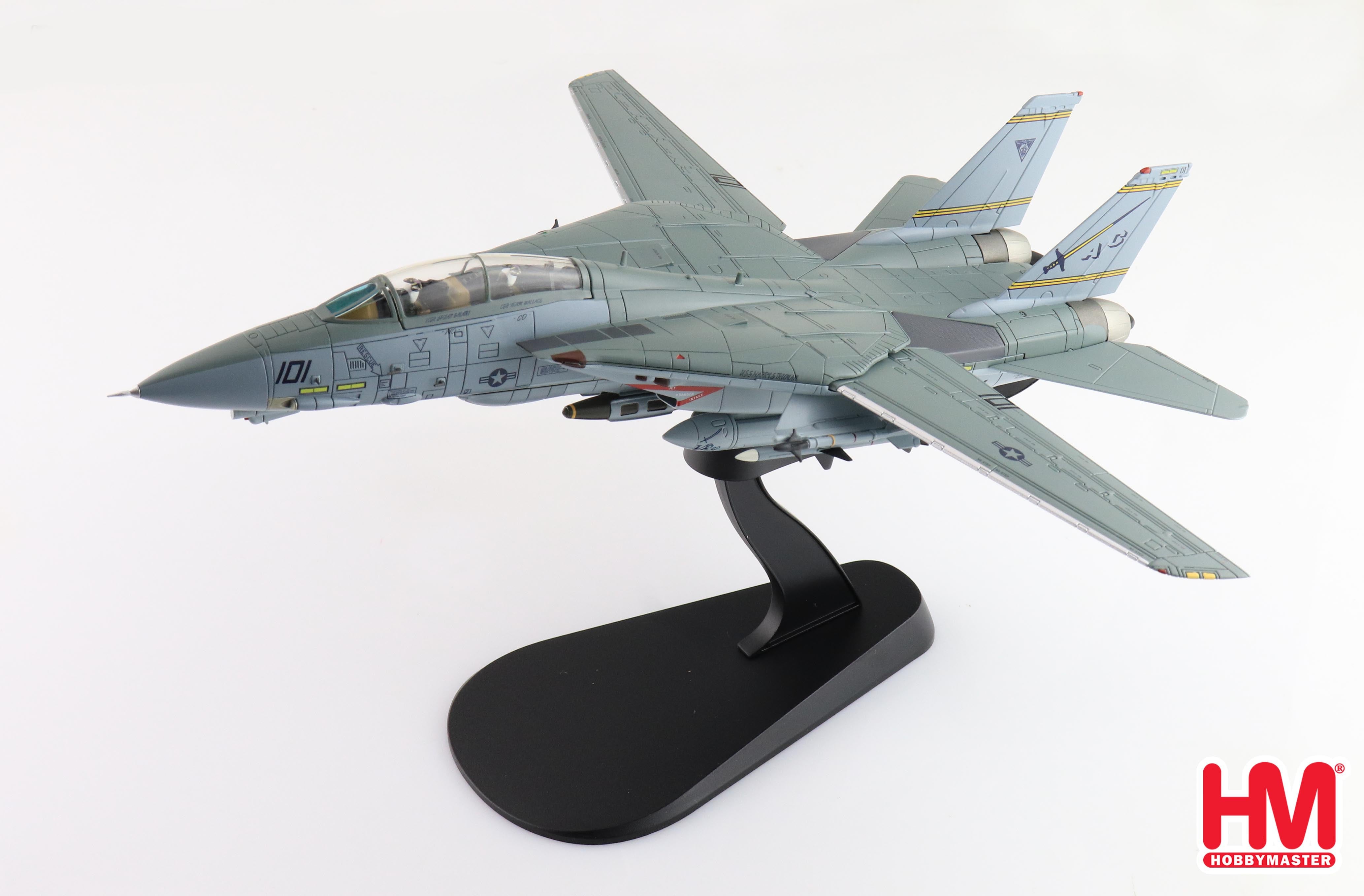 Hobby Master F-14B Tomcat (VF-32 Swordsmen 2005) 1:72 Scale Diecast Aircraft Model On Display Stand