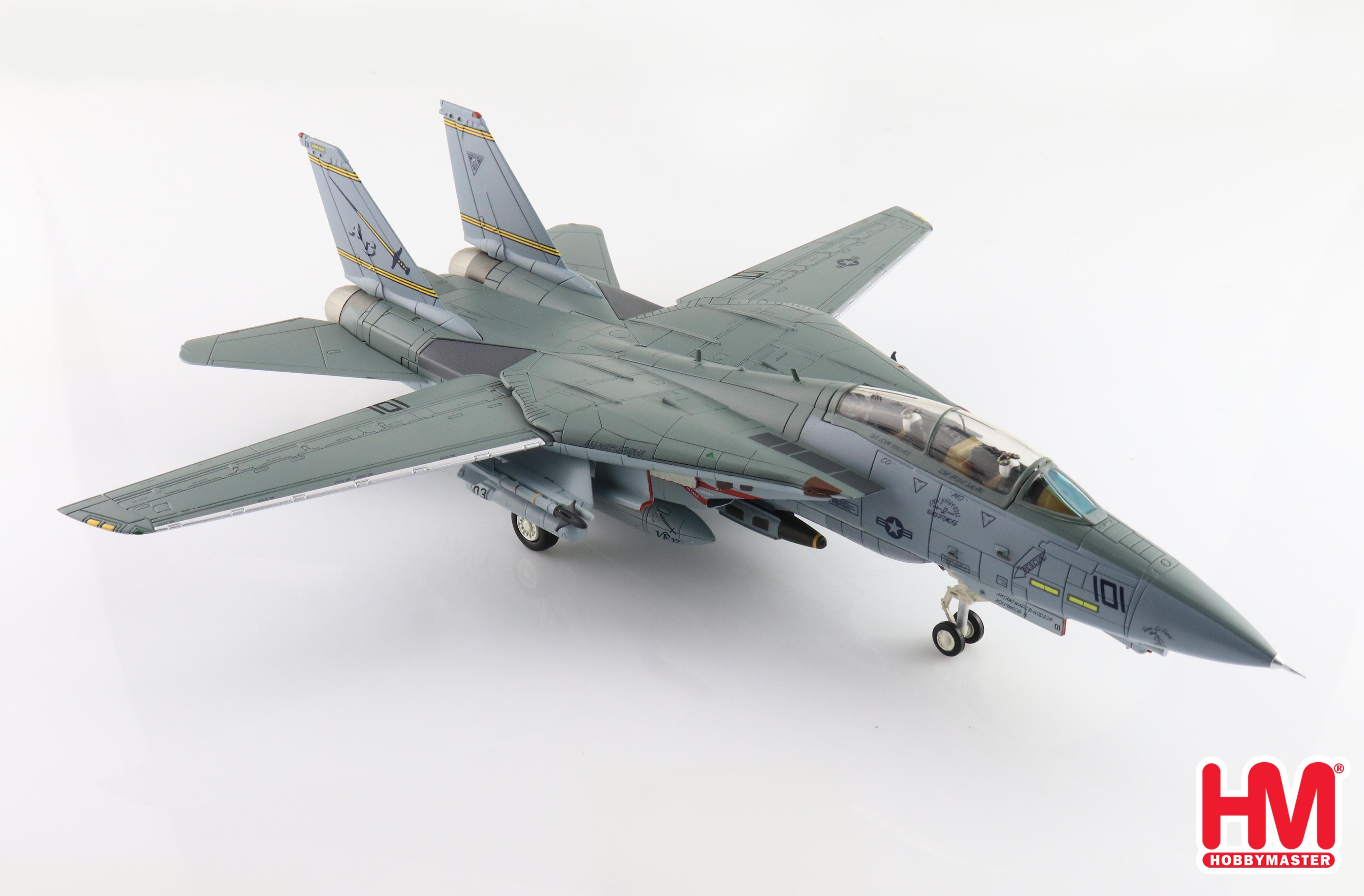 Right Front View Hobby Master F-14B Tomcat VF-32 1:72 Scale Diecast Aircraft