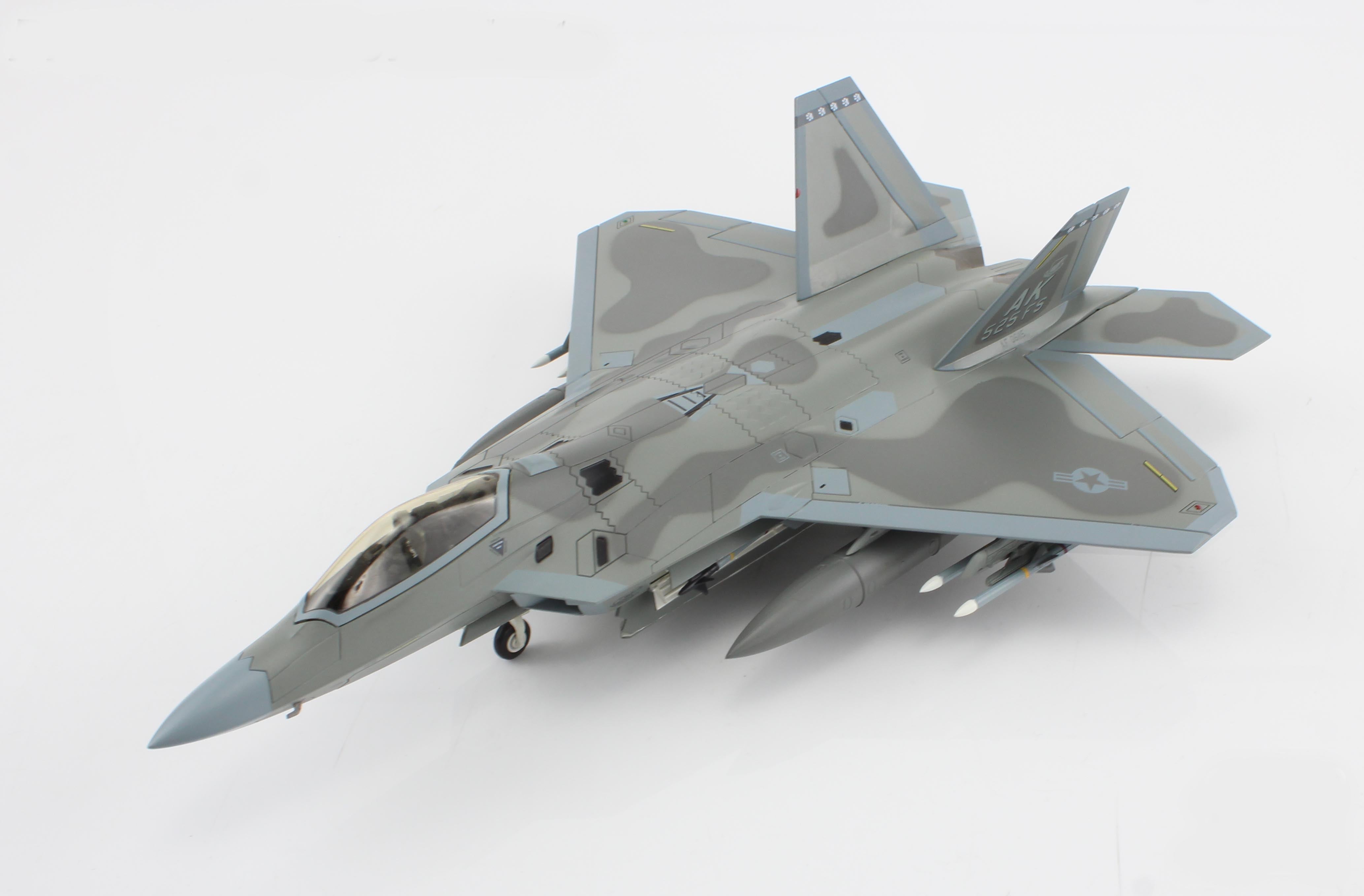 Hobby Master F-22A Raptor (525th FS Elmendorf AFB 2011) 1:72 scale diecast model aircraft