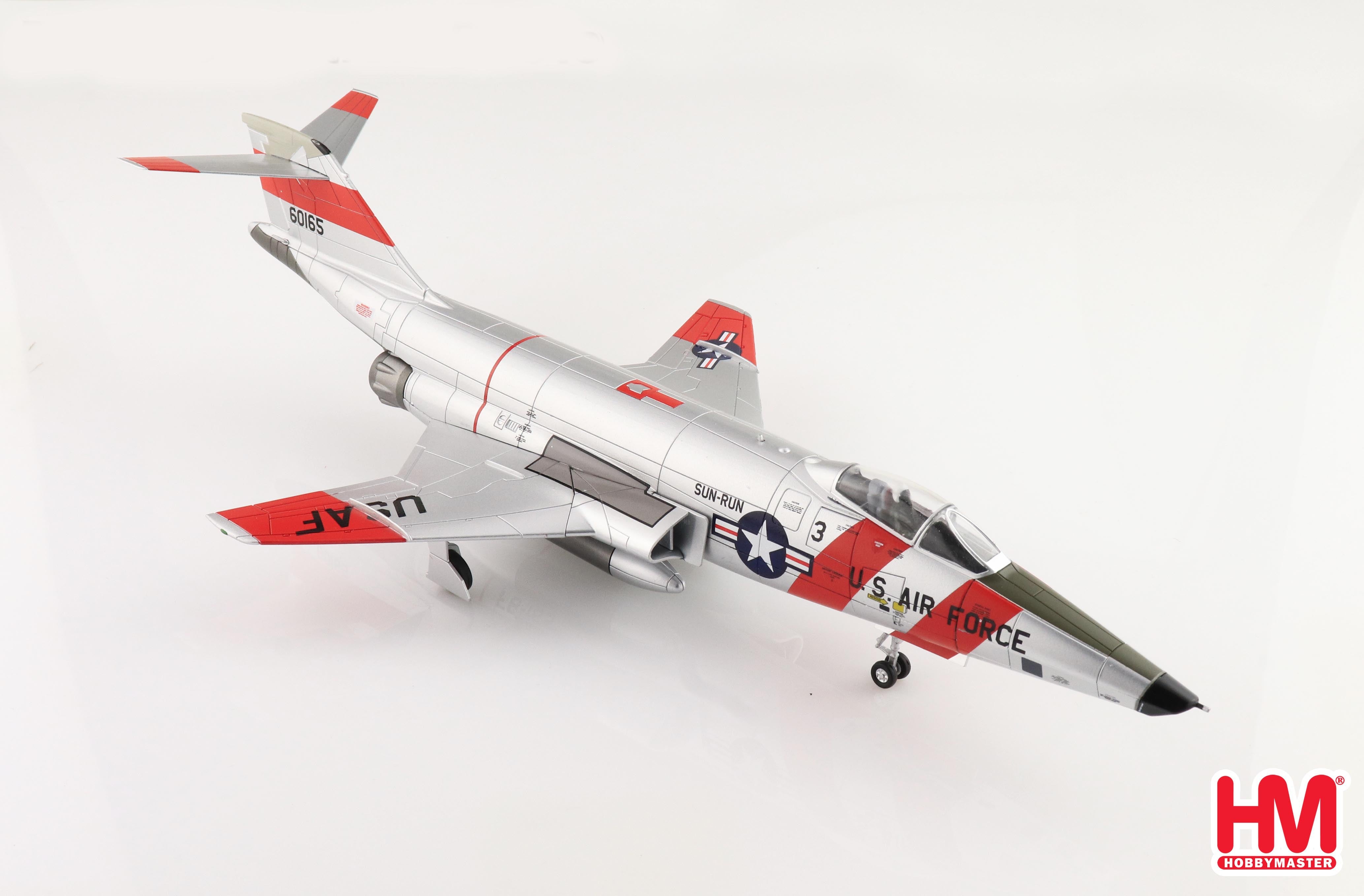 Hobby Master RF-101C Voodoo “Operation Sun Run” 1957 1:72 scale diecast aircraft Top Right Front View