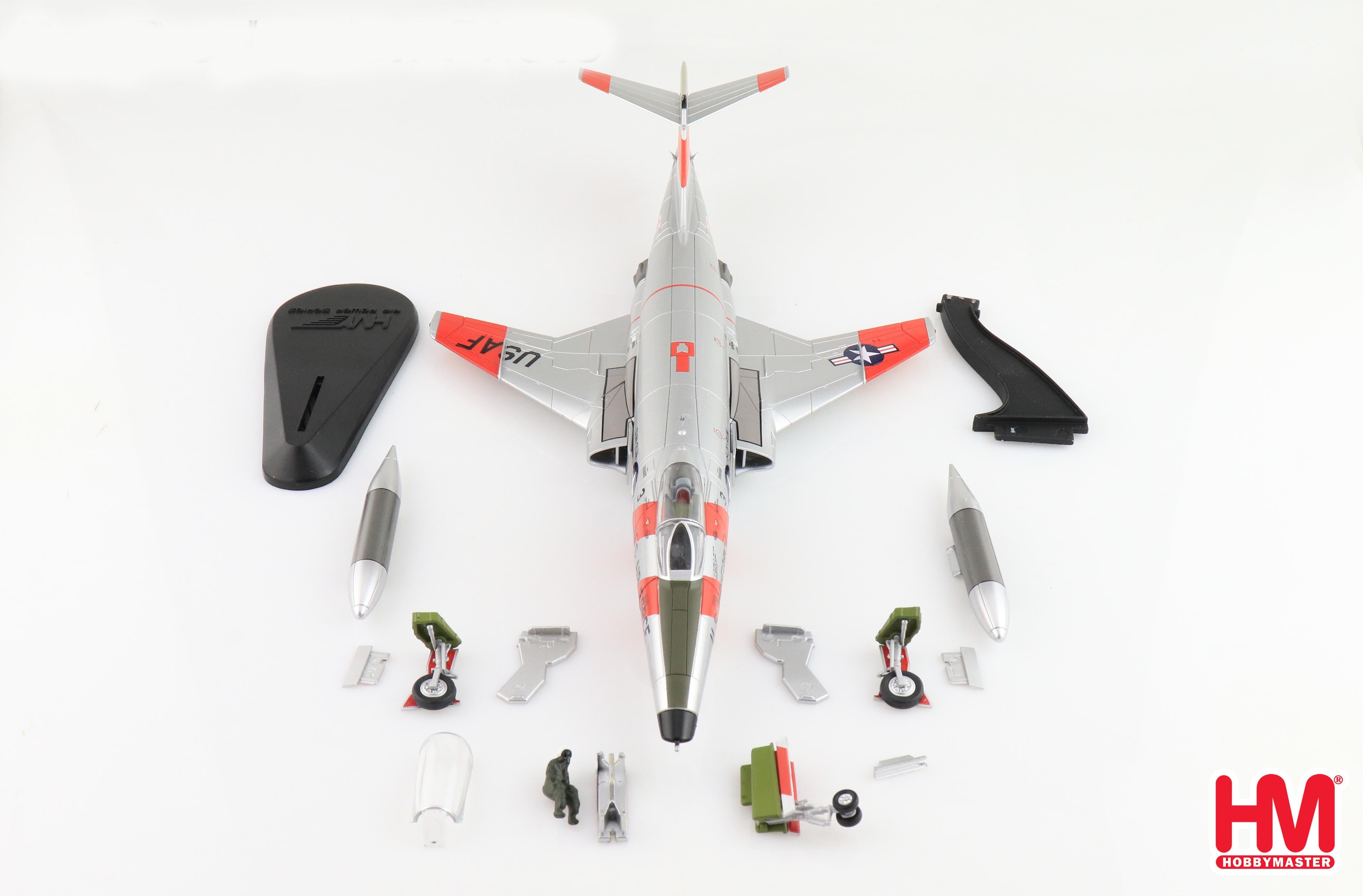 Hobby Master McDonnell RF-101C Voodoo “Operation Sun Run” 1957, 1:72 Scale Diecast Model Box Contents