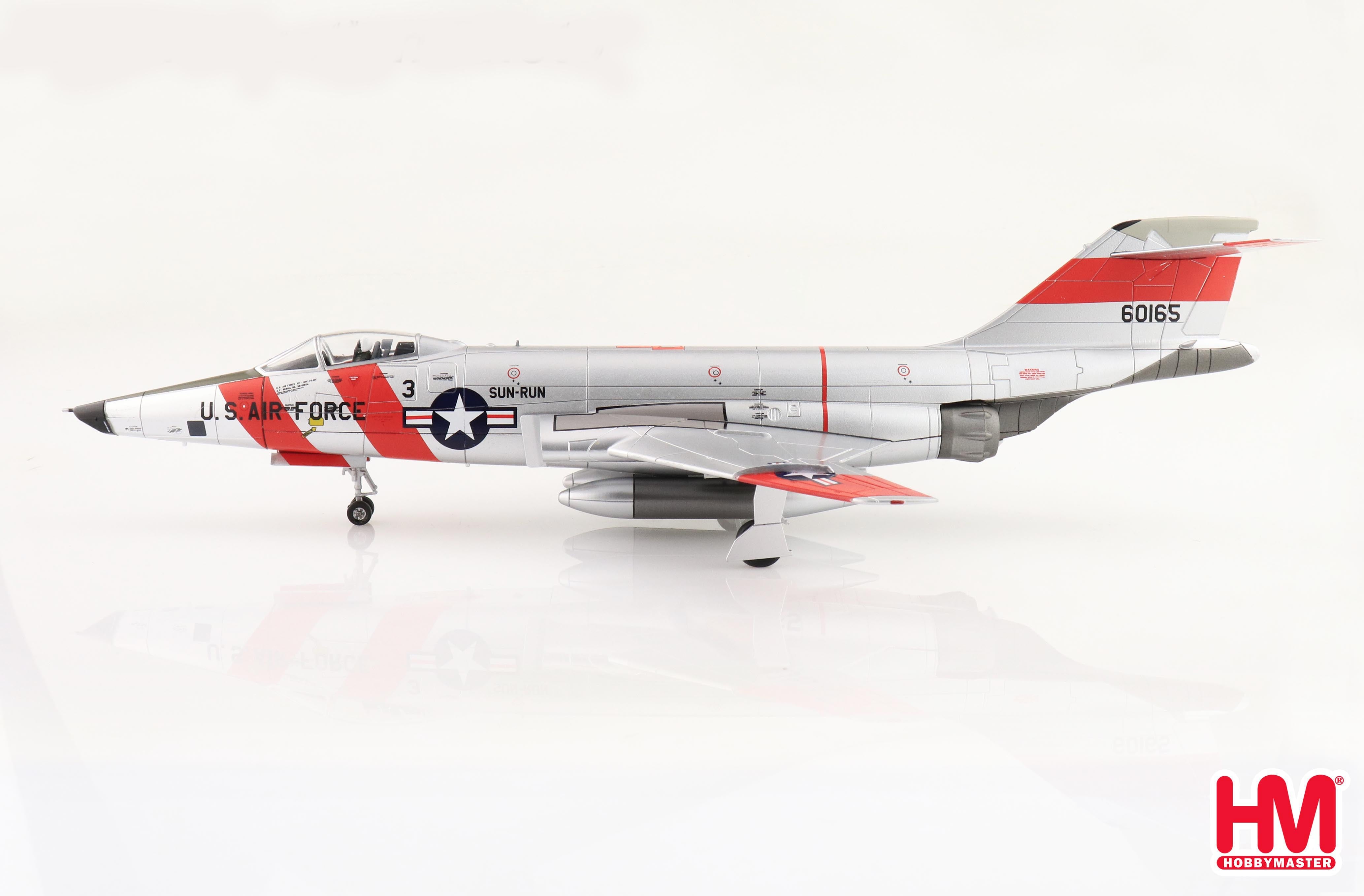 Left Side View Hobby Master RF-101C Voodoo “Operation Sun Run” 1957 1:72 scale diecast aircraft