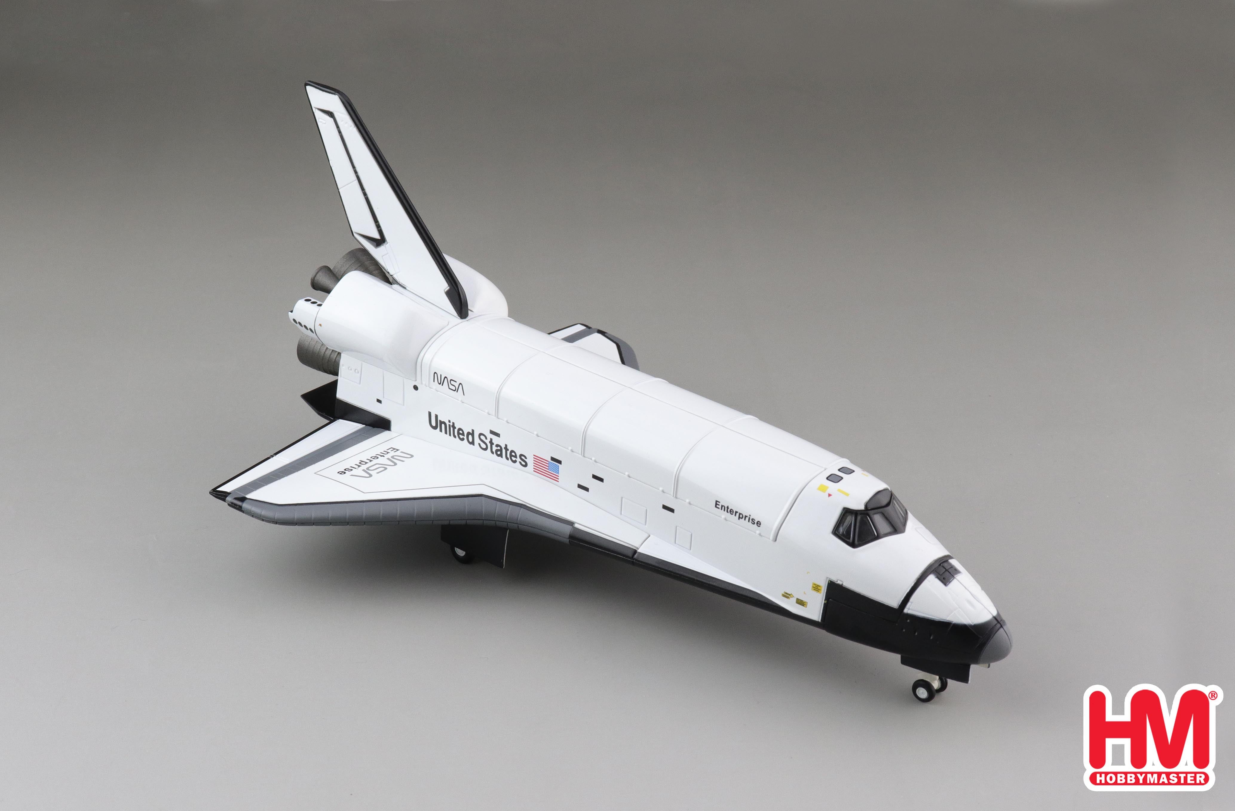 Hobby Master Rockwell International Space Shuttle Orbiter Enterprise 1:200 Scale Diecast Model  Top Right Front View