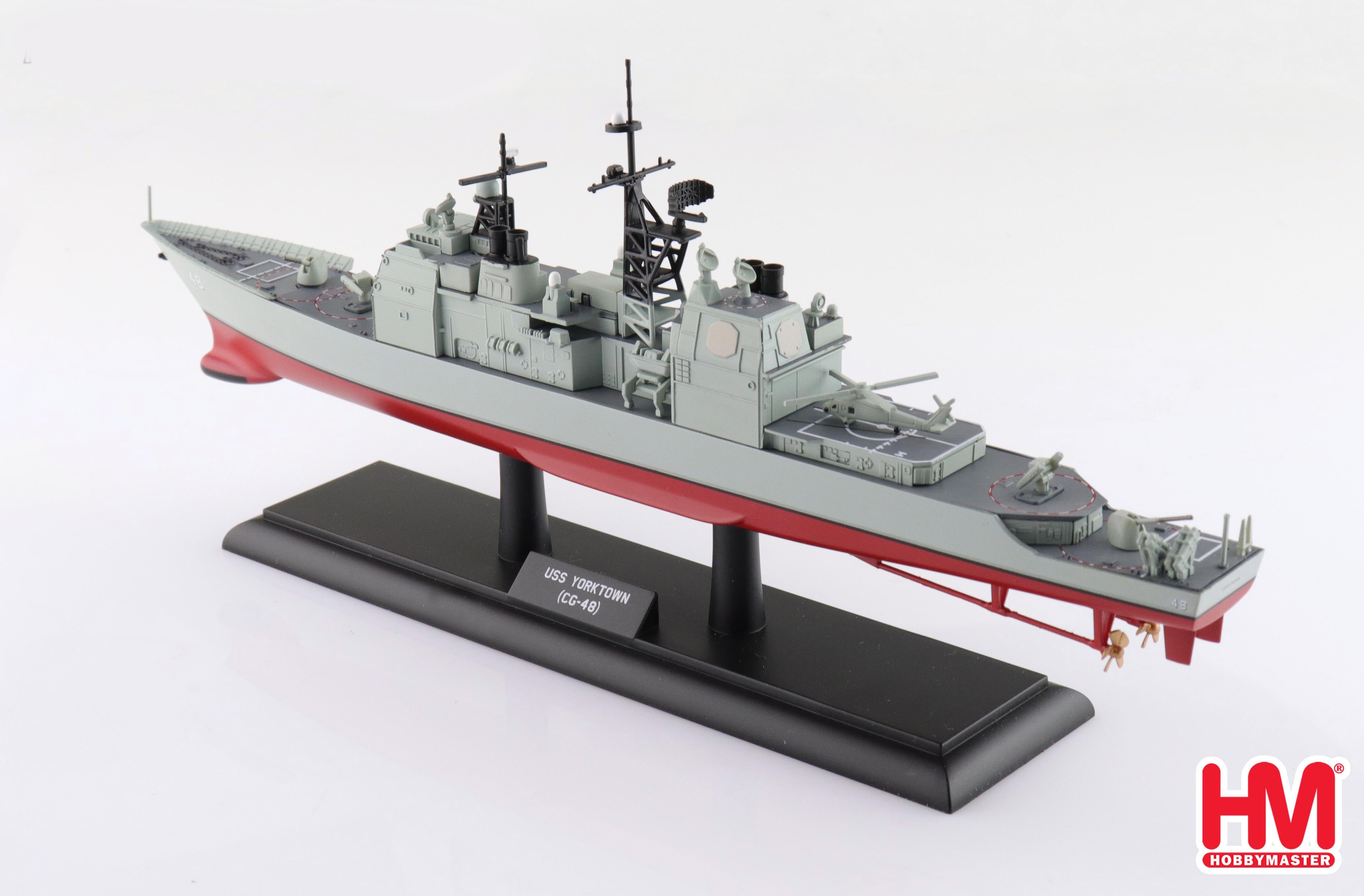 Hobby Master USS Yorktown CG-48 1:700 Scale Diecast Ship Model Port Quarter View
