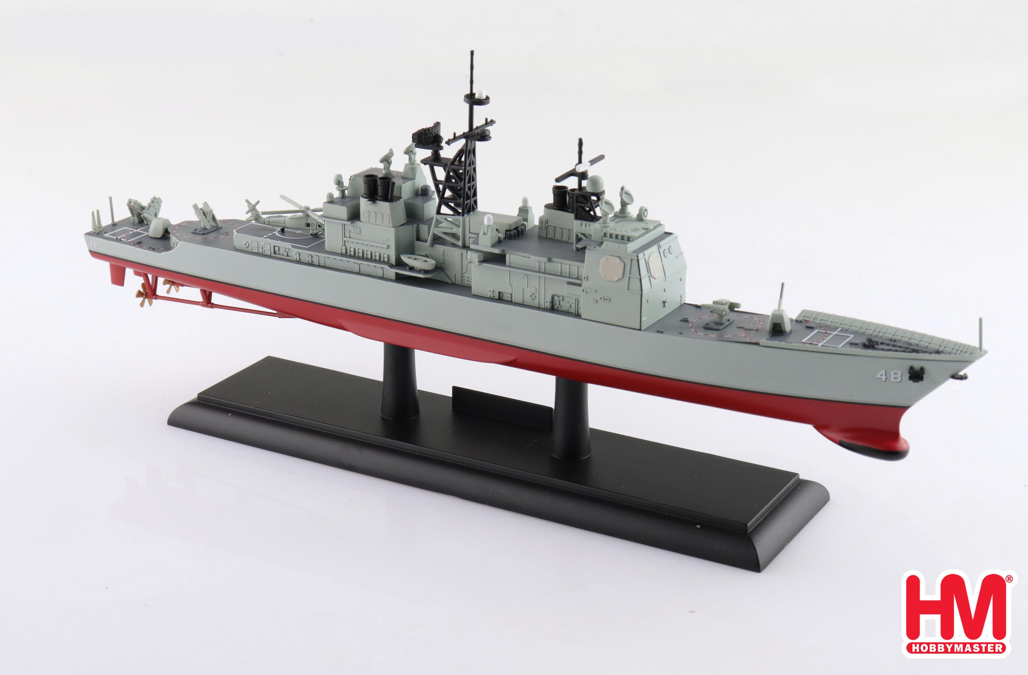Starboard Bow View Hobby Master USS Yorktown CG-48 1:700 Scale Model