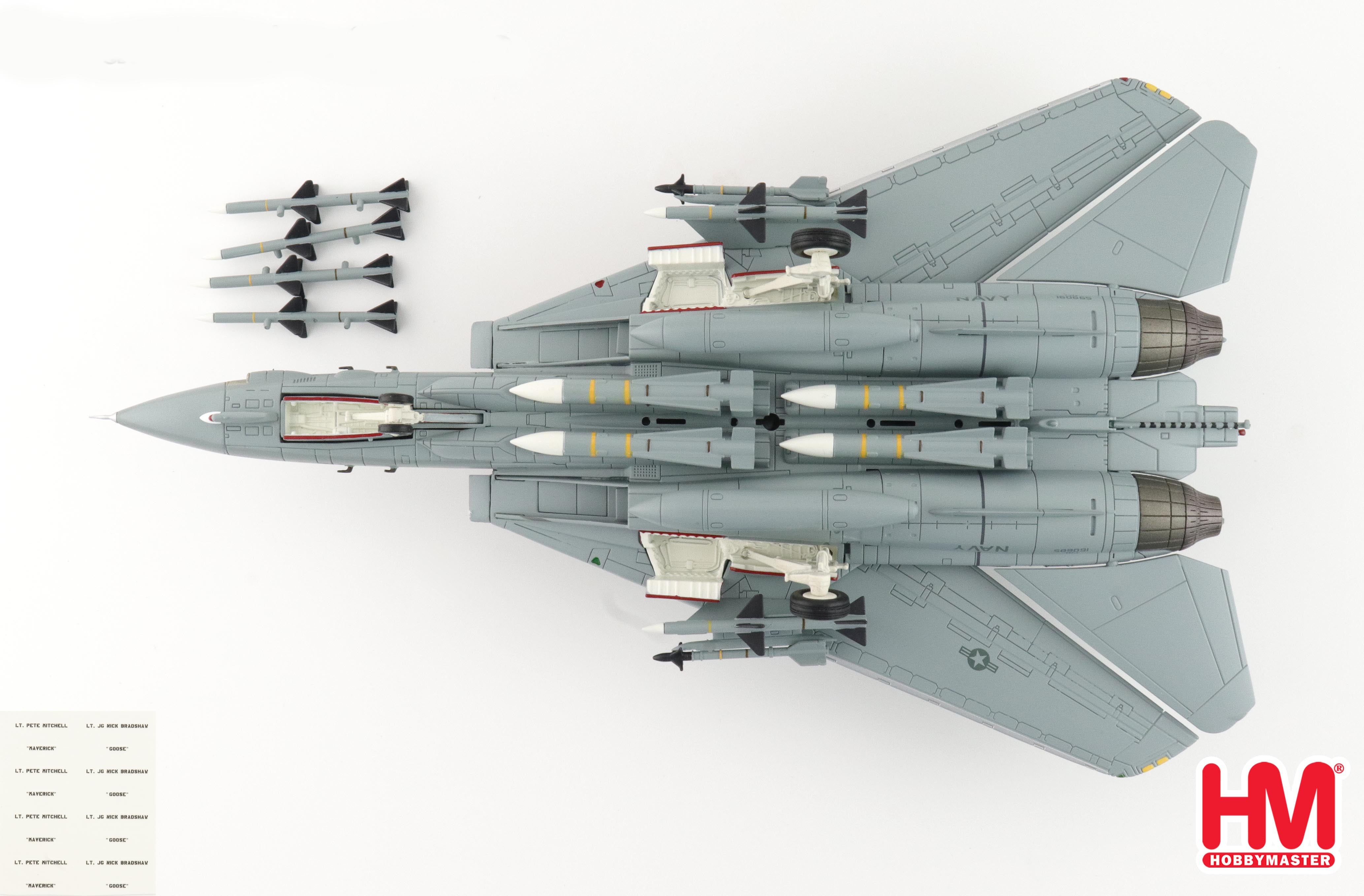 Underside detail of HA5260 showing AIM-54 Phoenix missiles and deployed gear