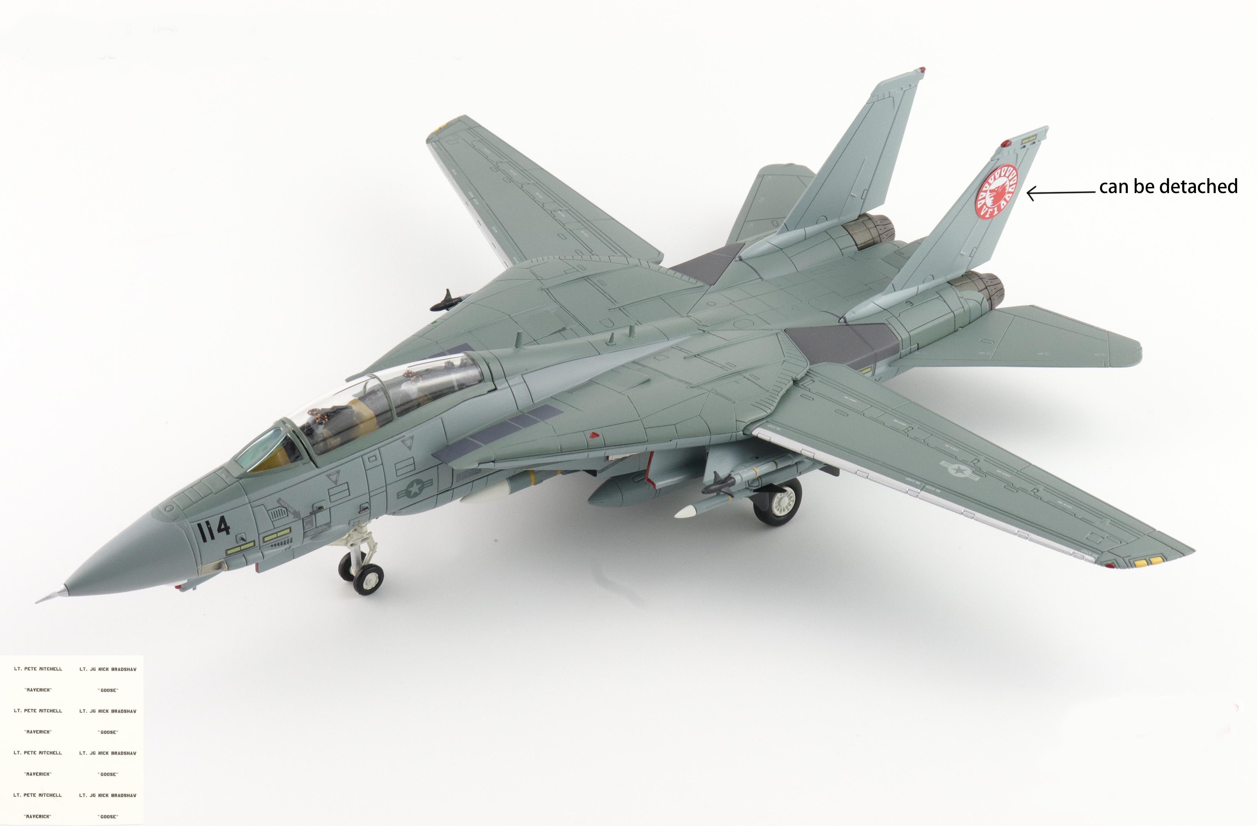 Hobby Master 1/72 F-14A Tomcat HA5260 Top Gun diecast model left front view